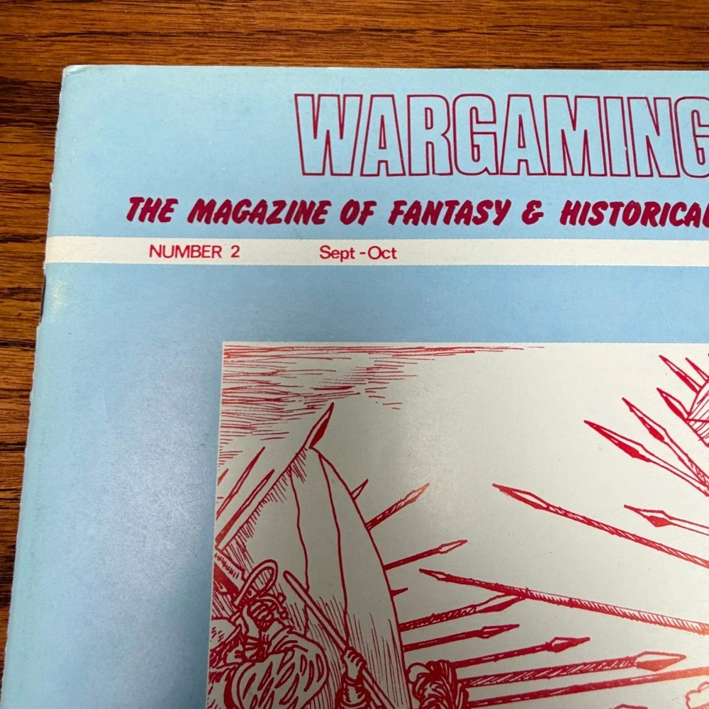 Wargaming Magazine No 2, 1977 Fantasy Games Unlimited Blue Vintage Simulation